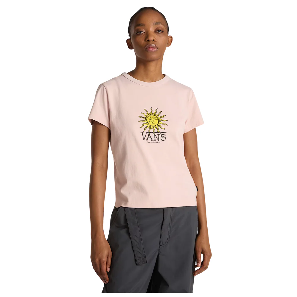 Womens Cosmic Ray T-Shirt Sepia Rose - Image 3