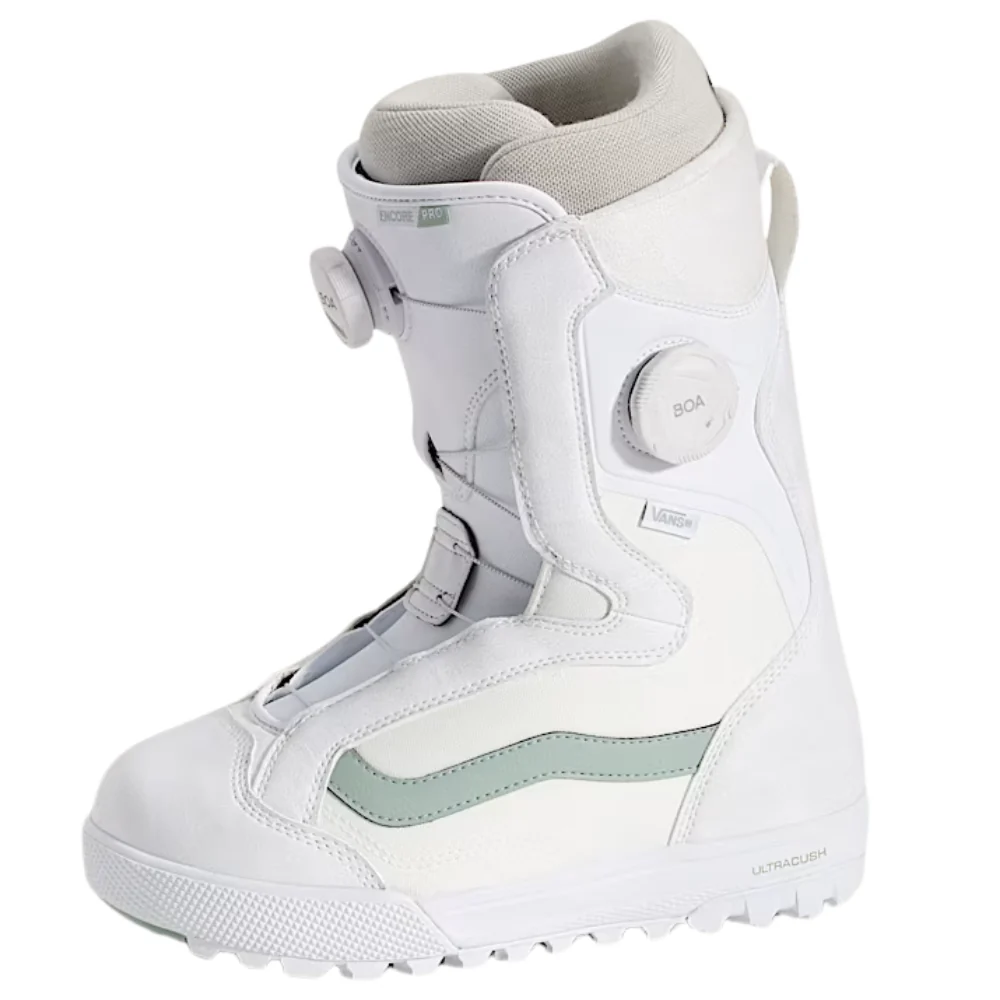 Womens Encore Pro 30th Anniversary White/Gray Oliv Snowboard Boots - Image 3