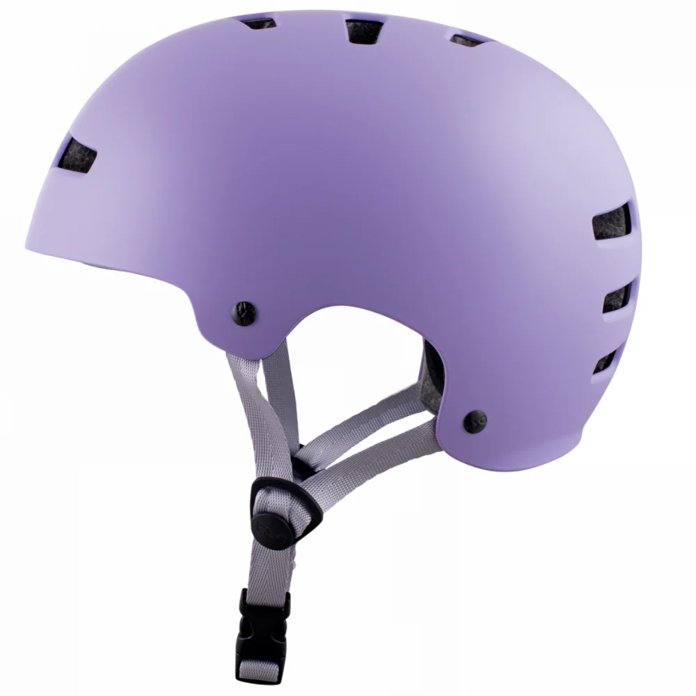 Womens Evolution Solid Color Satin Violet Helmet - Image 2