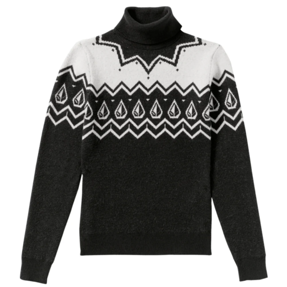 Womens Fireside Turtleneck Sweater Black - Image 2