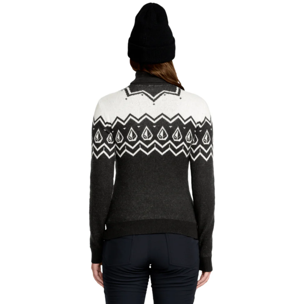 Womens Fireside Turtleneck Sweater Black - Image 4