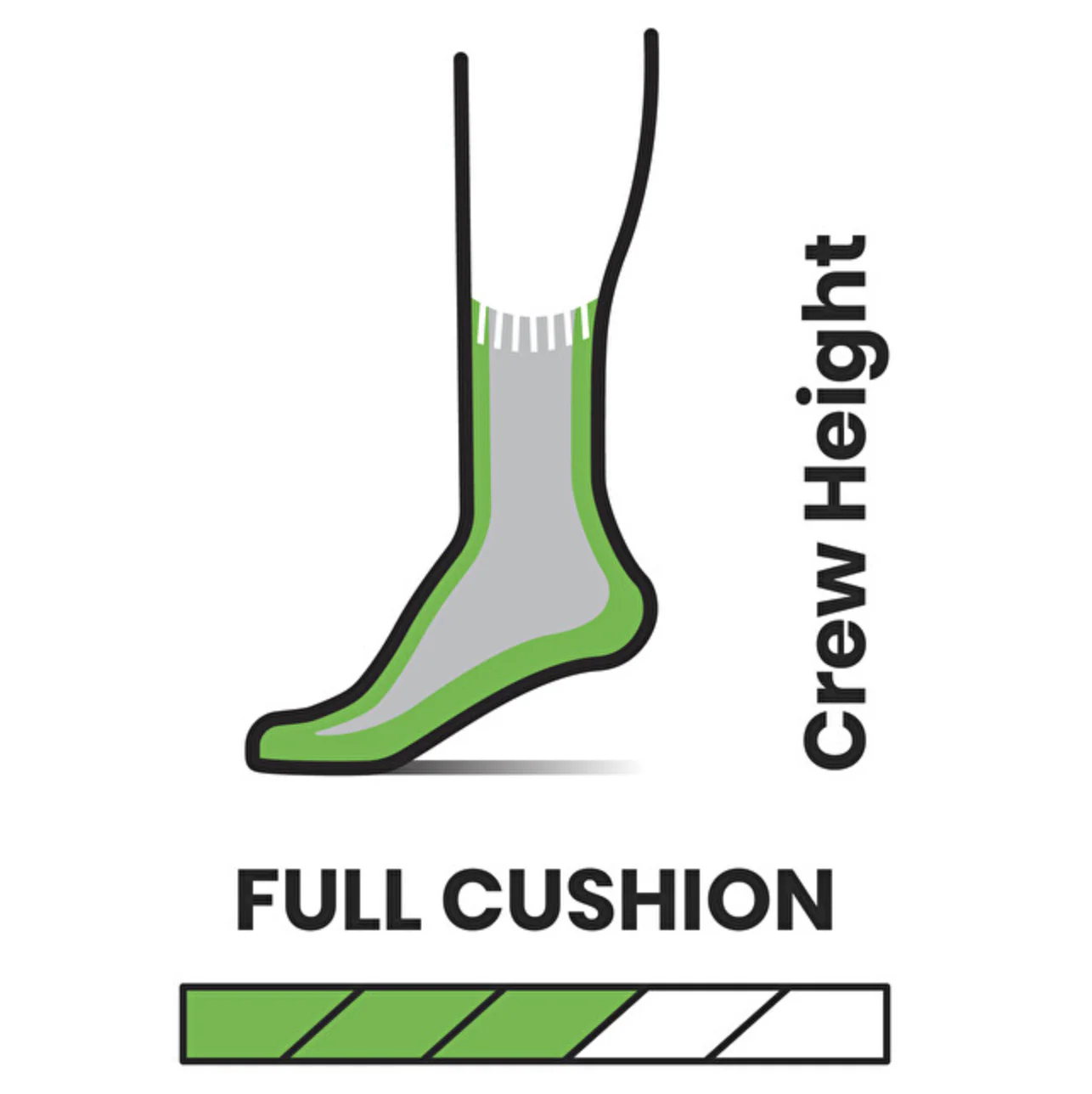 Womens Full Cushion Crew Hike Sokken Saturnsphere Frosty Green - Image 2