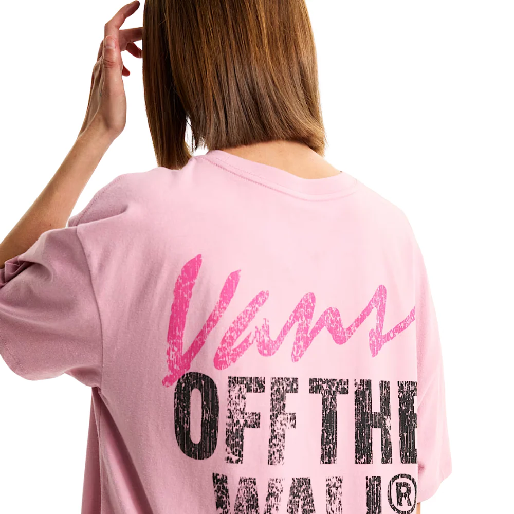 Womens Lady Wall Outsized T-Shirt Pink Dawn - Image 2