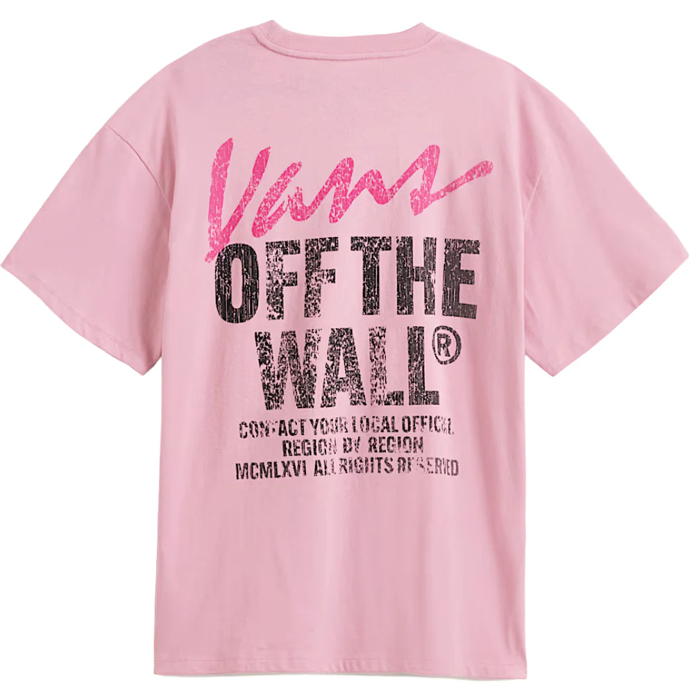 Womens Lady Wall Outsized T-Shirt Pink Dawn - Image 3