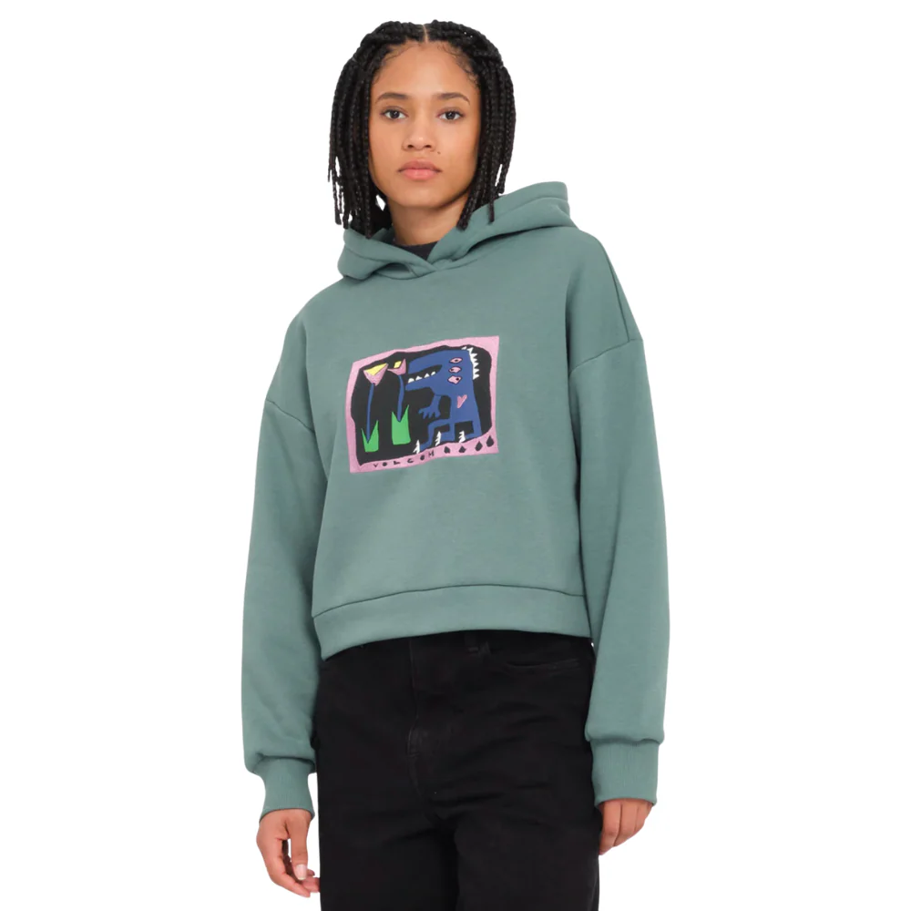 Womens Longo Hoodie Sea Green