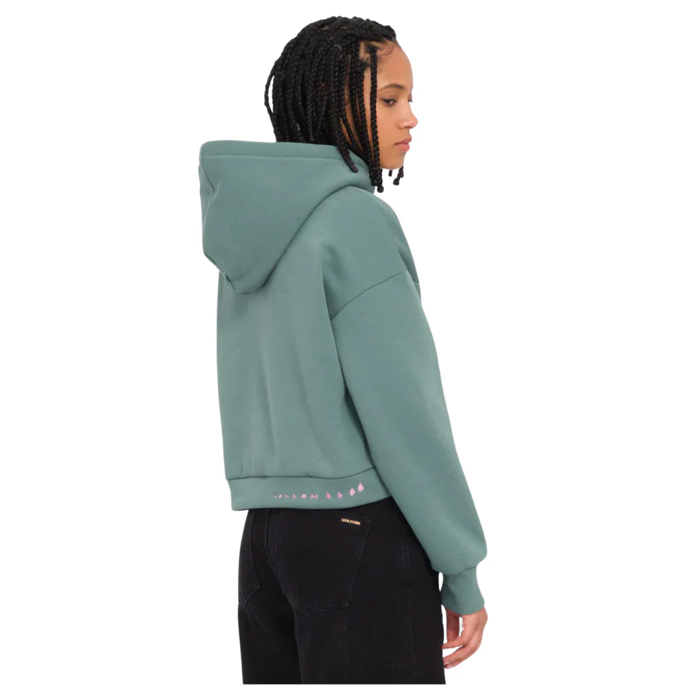 Womens Longo Hoodie Sea Green - Image 4