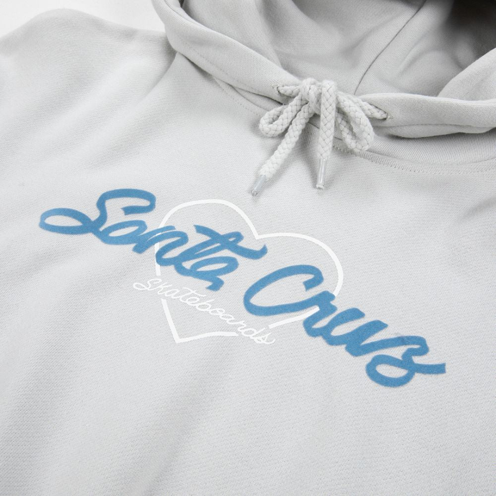 Womens Love Script Hoodie Mist - Image 6