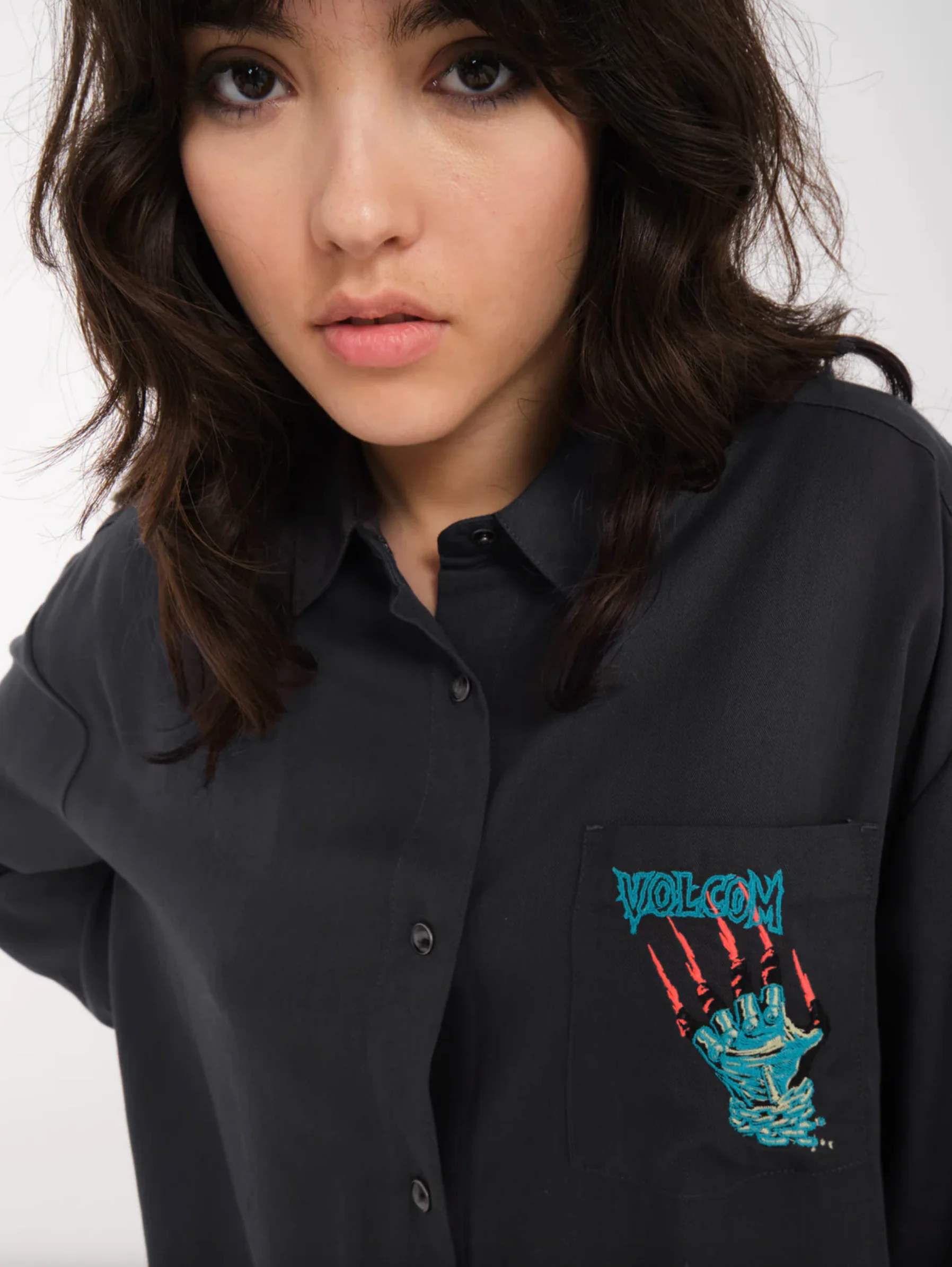 Womens Max Sherman Dress Heather Black - Image 7