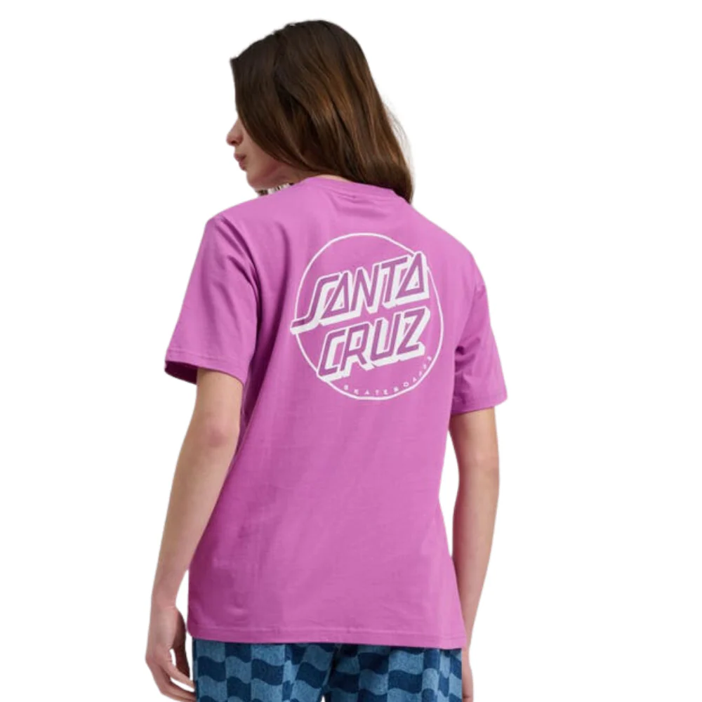 Womens Partial Dot T-Shirt Hyper Violet - Image 2