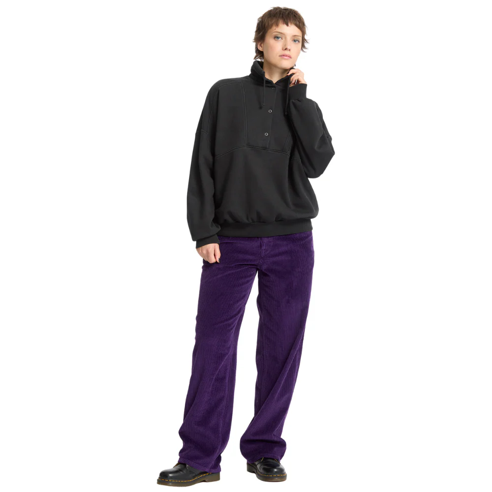 Womens Reetrostone Sweatshirt Vintage Black - Image 3