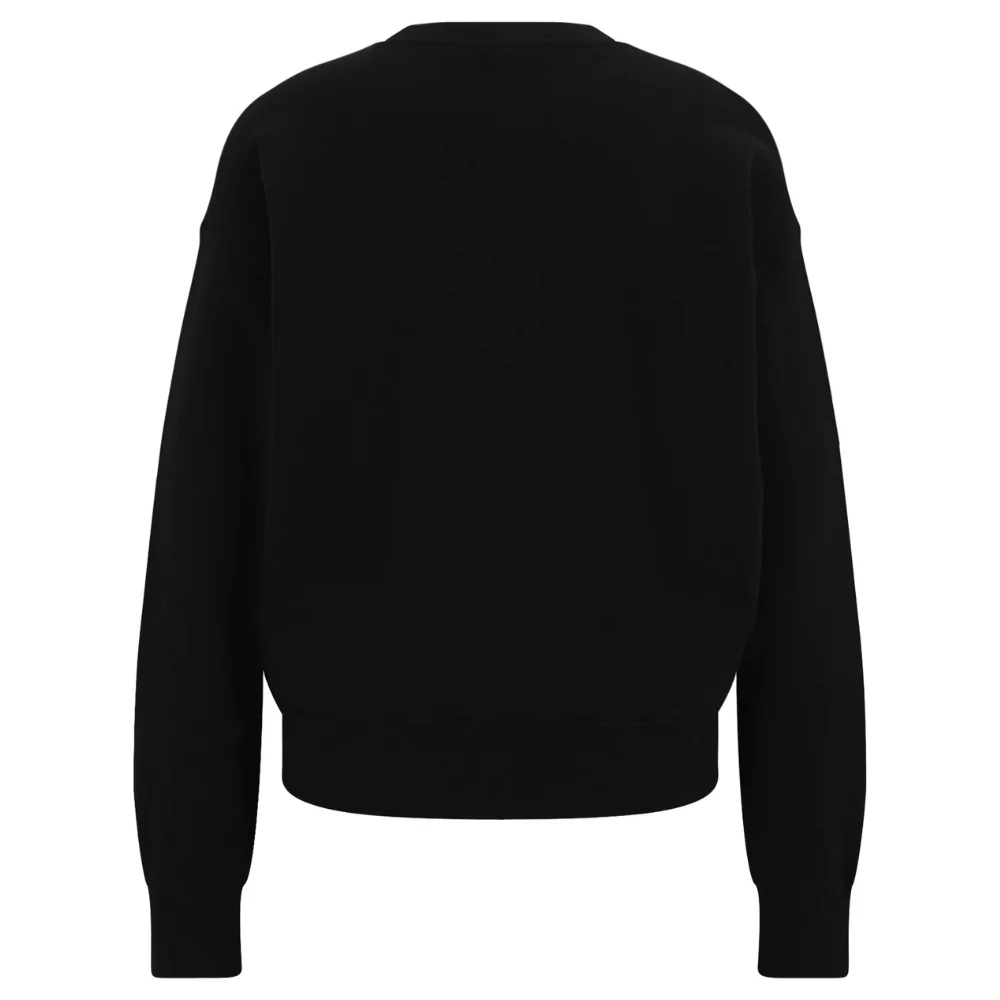 Womens Skate Heart Crewneck Black - Image 2