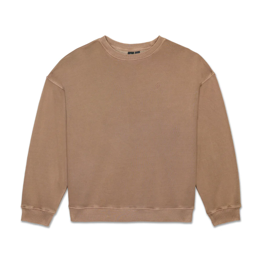 Womens Stone Soft Crewneck Pale Khaki - Image 2