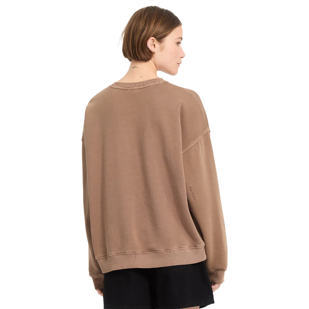Womens Stone Soft Crewneck Pale Khaki - Image 3