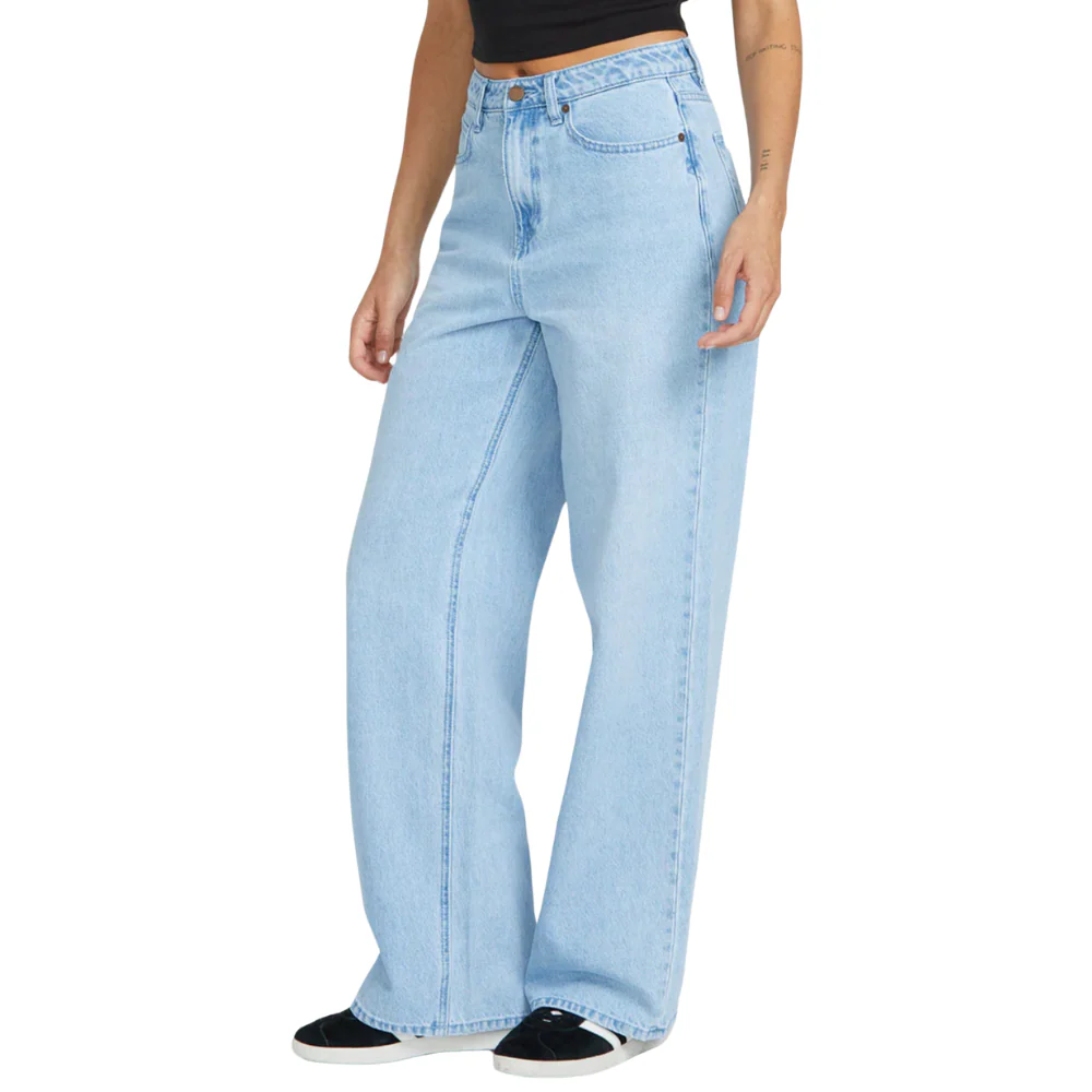 Womens Stoned Boyfriend High Rise Jeans Blue Bird - Image 8
