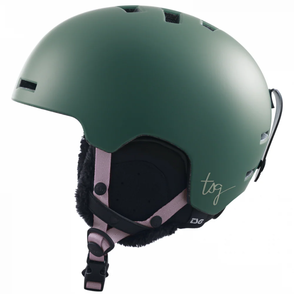 Womens Vertice Solid Helmet Satin Foliage Green - Image 3