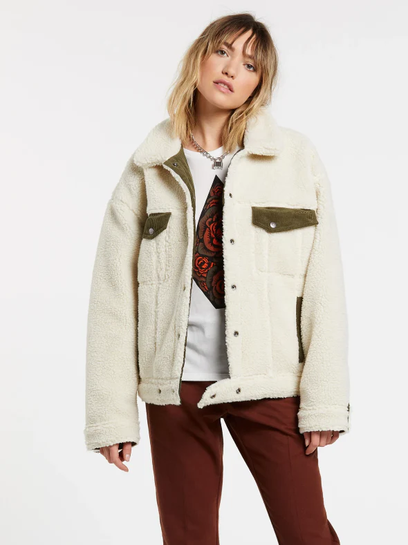 Womens Woodstone Reversible Jacket Olive - Image 4