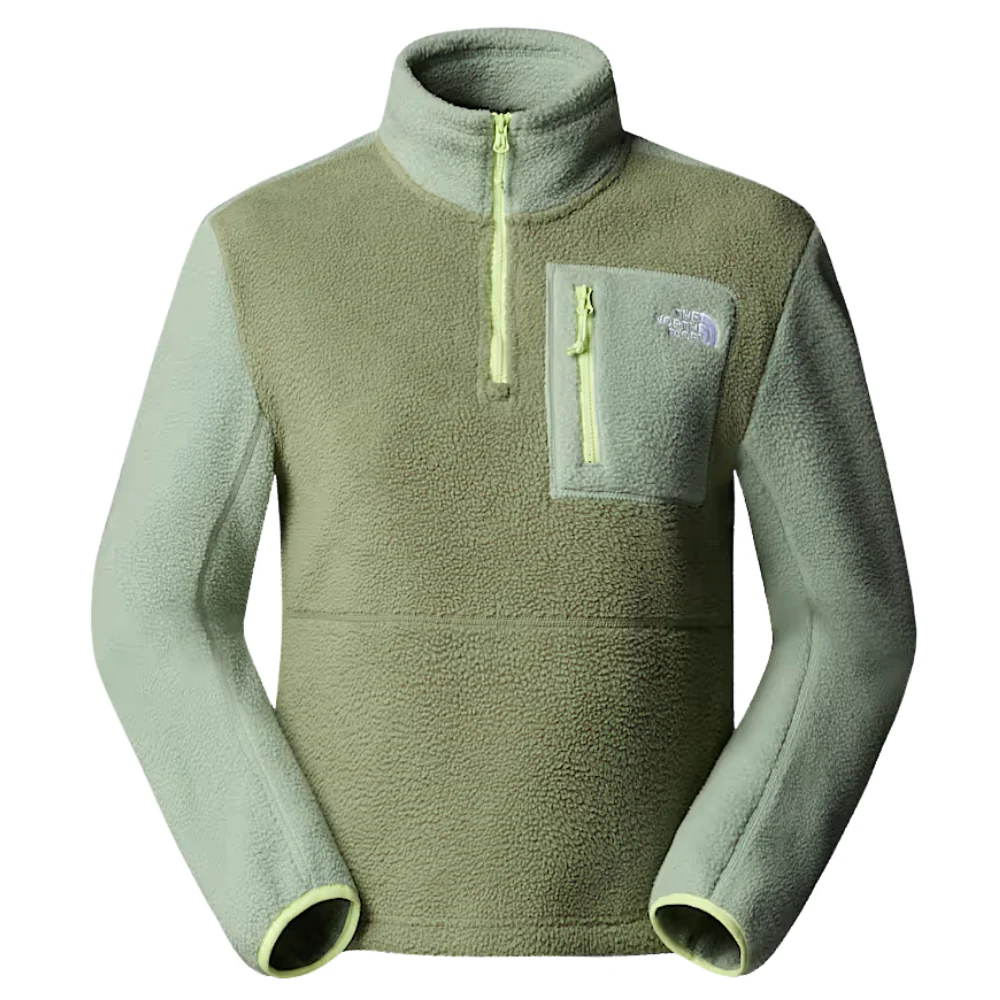 Womens Yumiori 1/4 Zip Fleece Jacket Bark Mist/Slate Moss - Image 2
