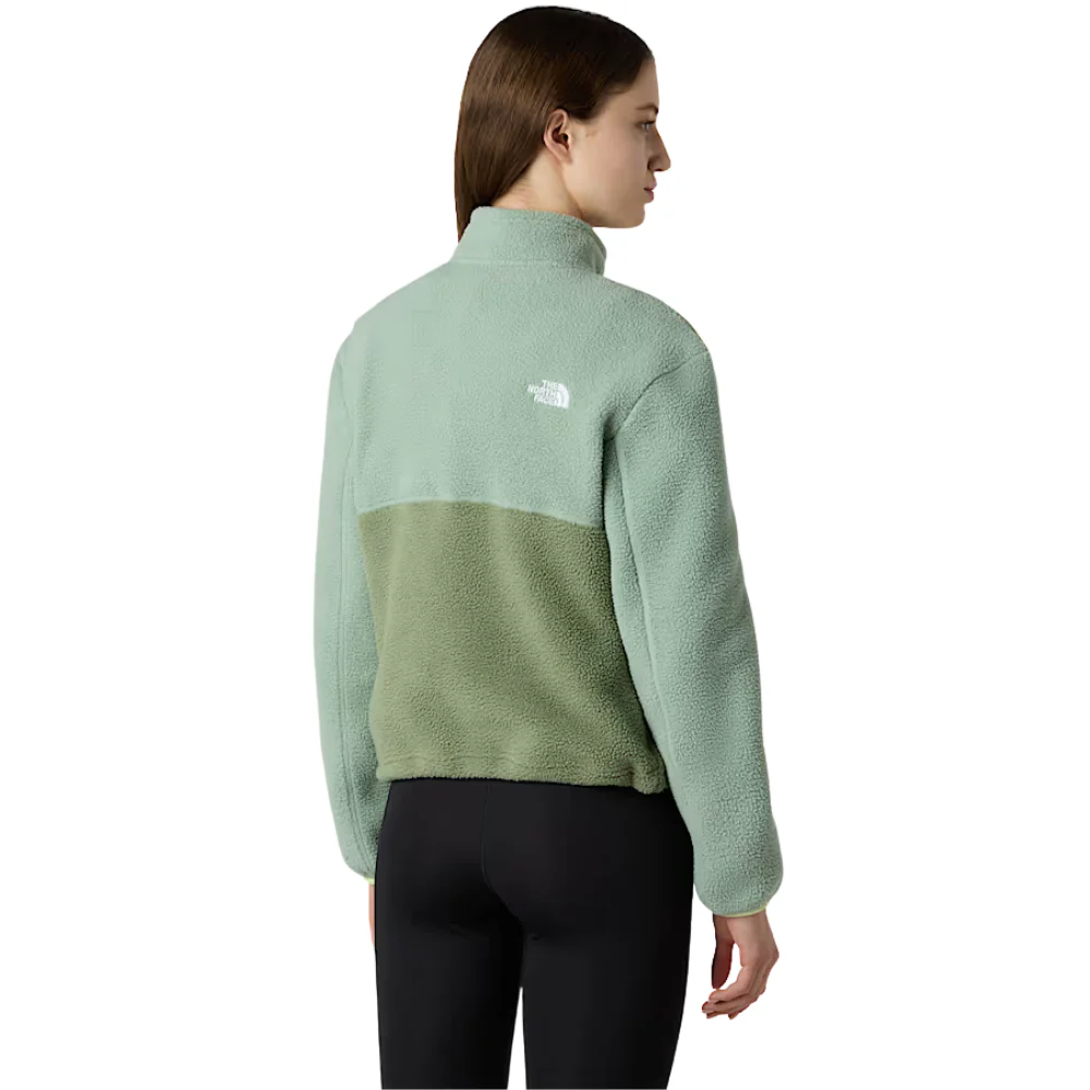 Womens Yumiori 1/4 Zip Fleece Jacket Bark Mist/Slate Moss - Image 4