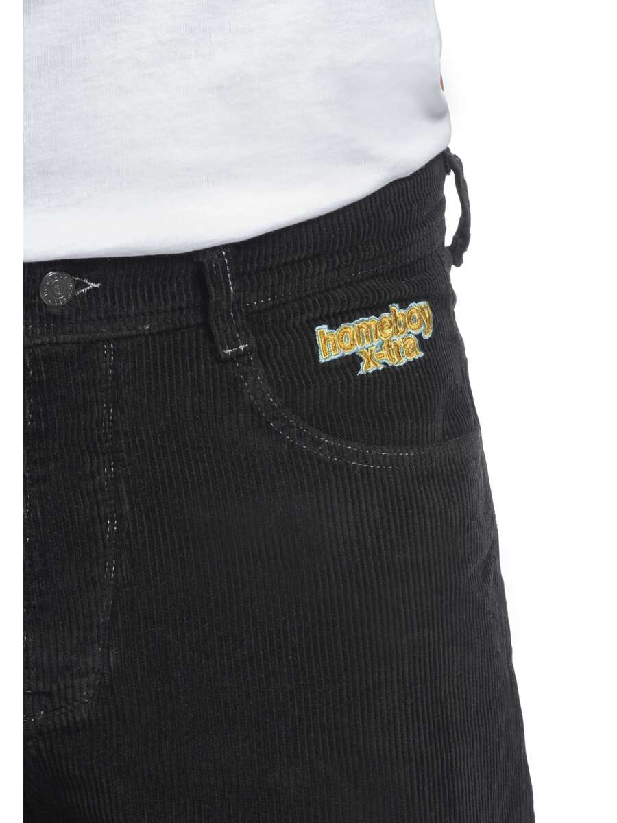 X-Tra Baggy Cord Pants Black - Image 10