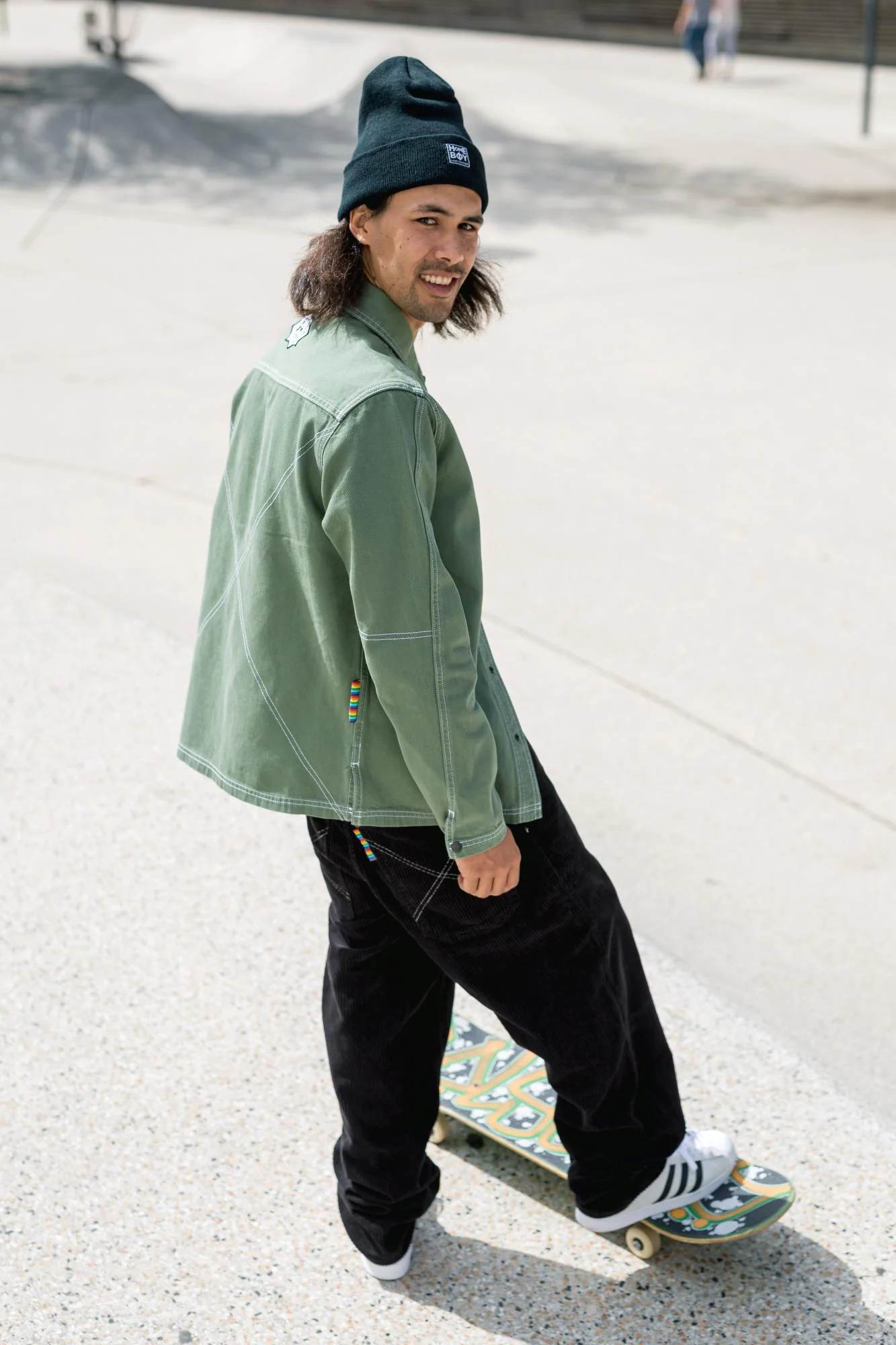 X-Tra Baggy Cord Pants Black - Image 3