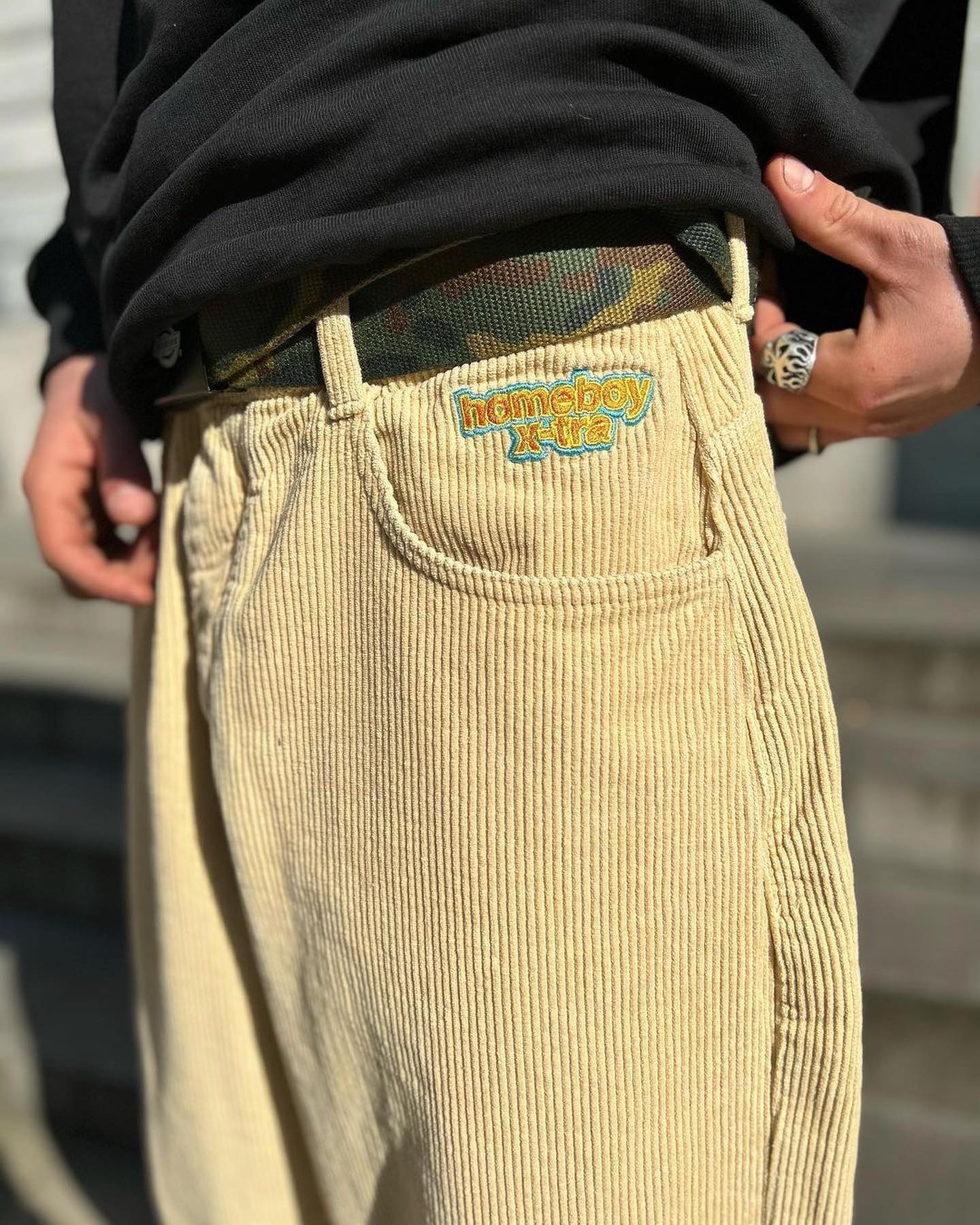 X-Tra Baggy Cord Pants Dust - Image 5