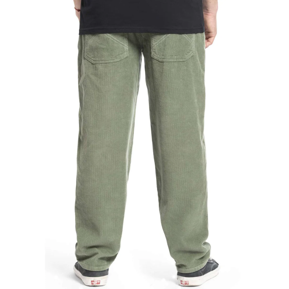 X-Tra Baggy Cord Pants Olive - Image 5