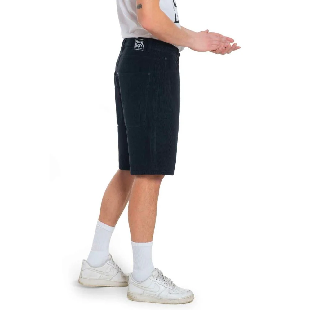 X-Tra Baggy Cord Shorts Black - Image 3