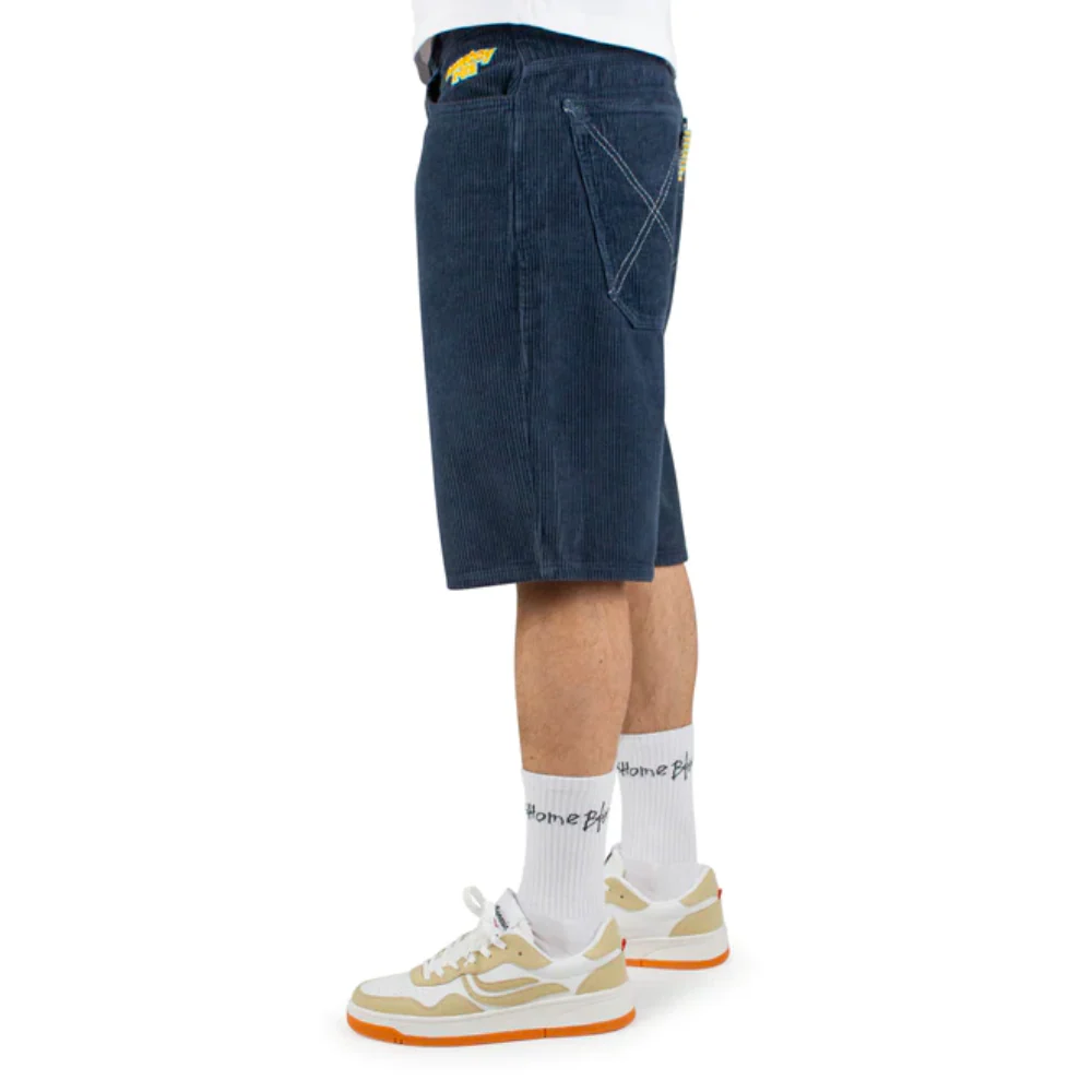 X-Tra Baggy Cord Shorts Navy - Image 2
