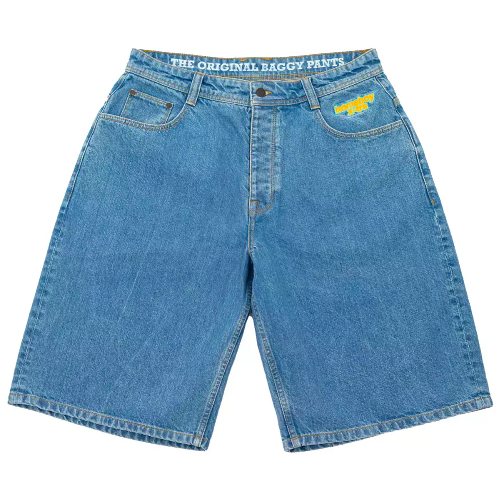 X-tra Baggy Monster Gothic Denim Shorts Moon - Image 4