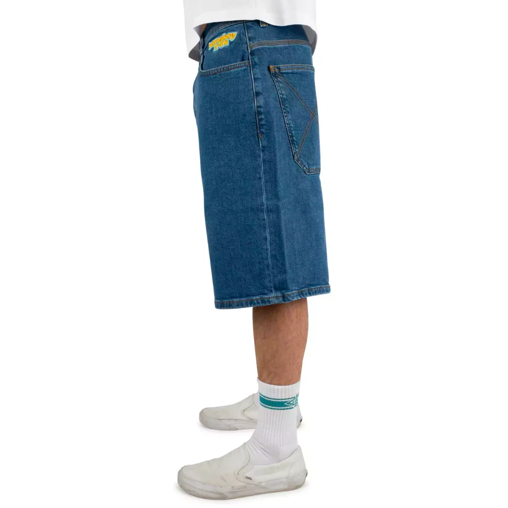 X-Tra Monster Shorts Washed Blue - Image 2