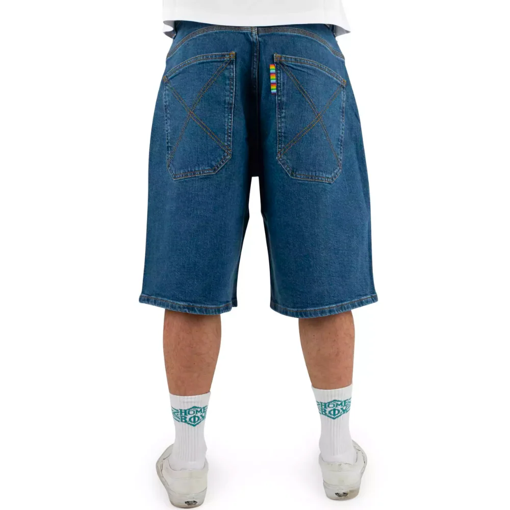 X-Tra Monster Shorts Washed Blue - Image 3