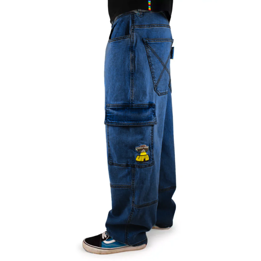 X-tra UFO Cargo Denim Washed Blue - Image 2