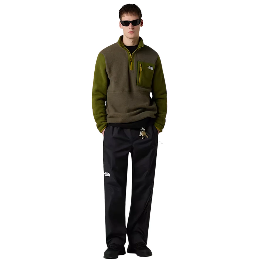Yumiori 1/4 Zip Fleece Jacket New Taupe Green - Image 6