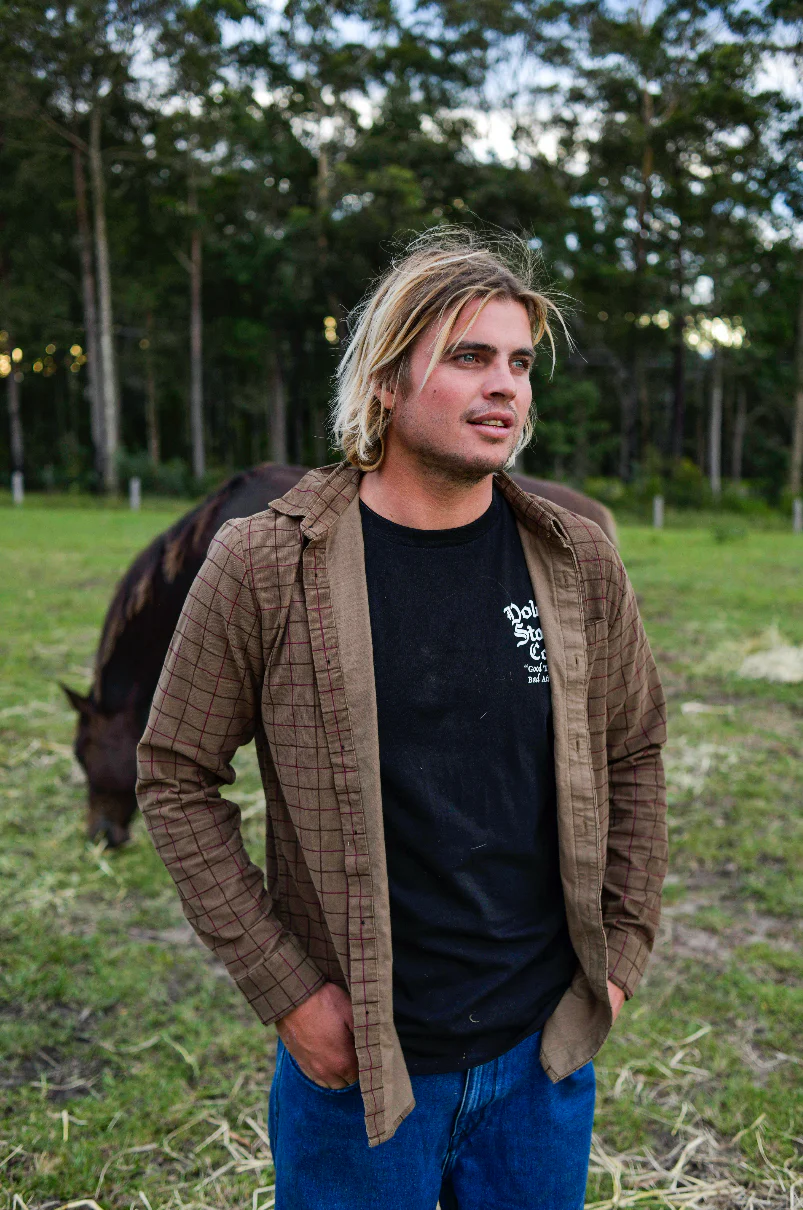 Zander Shirt Dark Khaki - Image 5